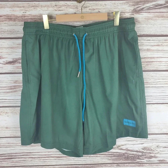Bamboo Ave Mens XL Green/Teal Boundless Unlined Athletic Shorts            #73 - Picture 1 of 12
